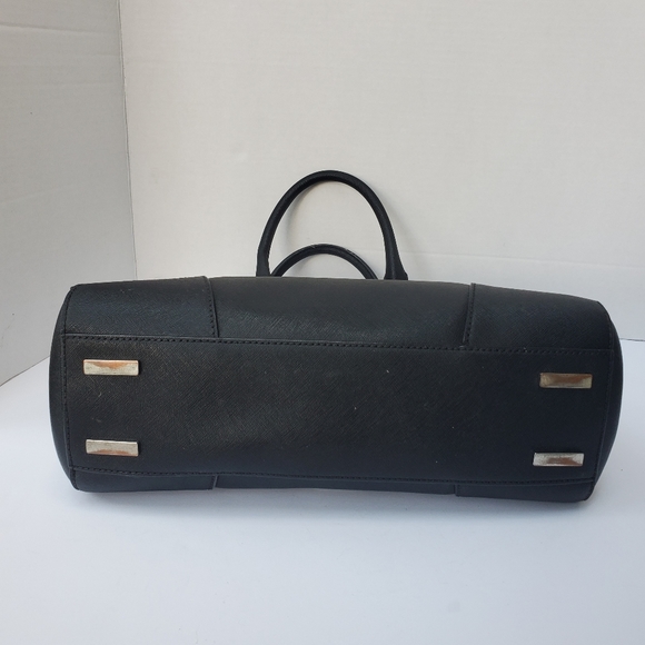 Rebecca Minkoff Leather Regan Bedford Black Gold Amorous Satchel Shoulder Bag - Picture 9 of 12